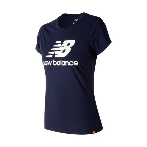 T-shirt à manches courtes femme New Balance WT91546PGM Blue marine