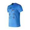 T-shirt à manches courtes homme New Balance Prnt Acclrt Bleu