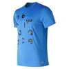 T-shirt à manches courtes homme New Balance Prnt Acclrt Bleu (Taille xl)