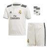 Ensemble Équipement de Football pour Enfants Adidas Real Madrid Blanc 18/19 (1ª) (3 Pcs)