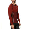 T-shirt Thermique pour Homme Sport Hg Hg-8030 Noir Rouge